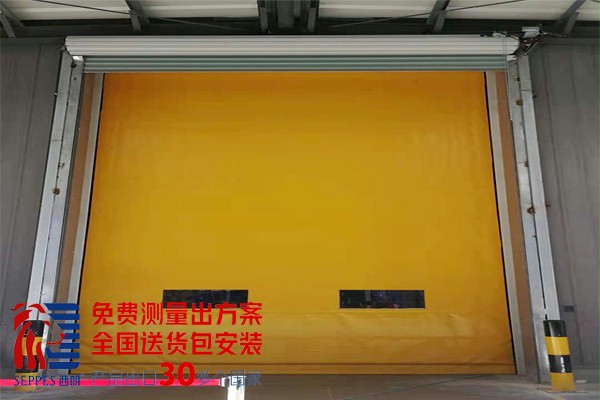 一款可以抗10级风的堆积快速门