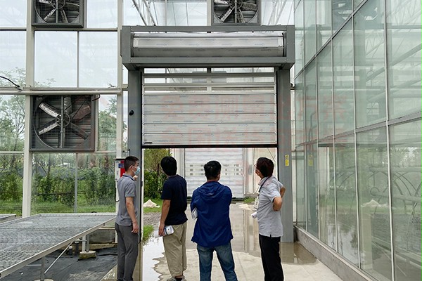蔬菜大棚种植果园内部硬质快速门