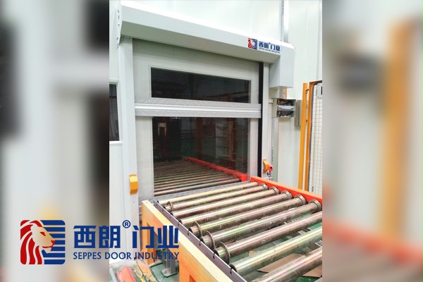 自动化输送带出货口快速门 自动化输送带出货口快速门