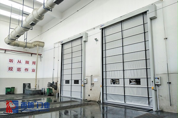 餐厨垃圾卸料口隔离堆积快速门 餐厨垃圾卸料口隔离堆积快速门